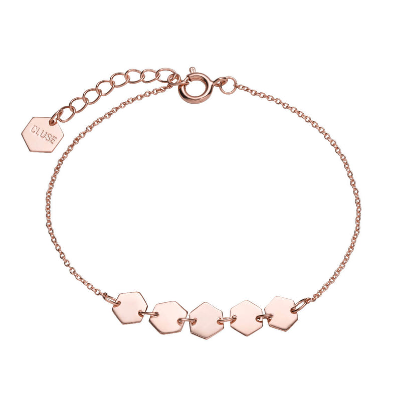 Bracelet CLUSE Essentielle Rose Gold Hexagons Chain CLJ10007 - PRECIOVS