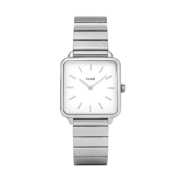 Montre CLUSE La Tétragone Steel White Silver CL60022S - PRECIOVS