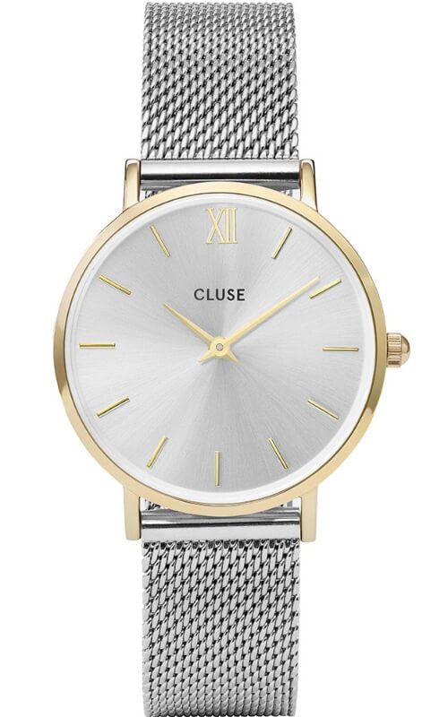 Montre CLUSE Minuit Mesh Gold/Silver CL30024 - PRECIOVS