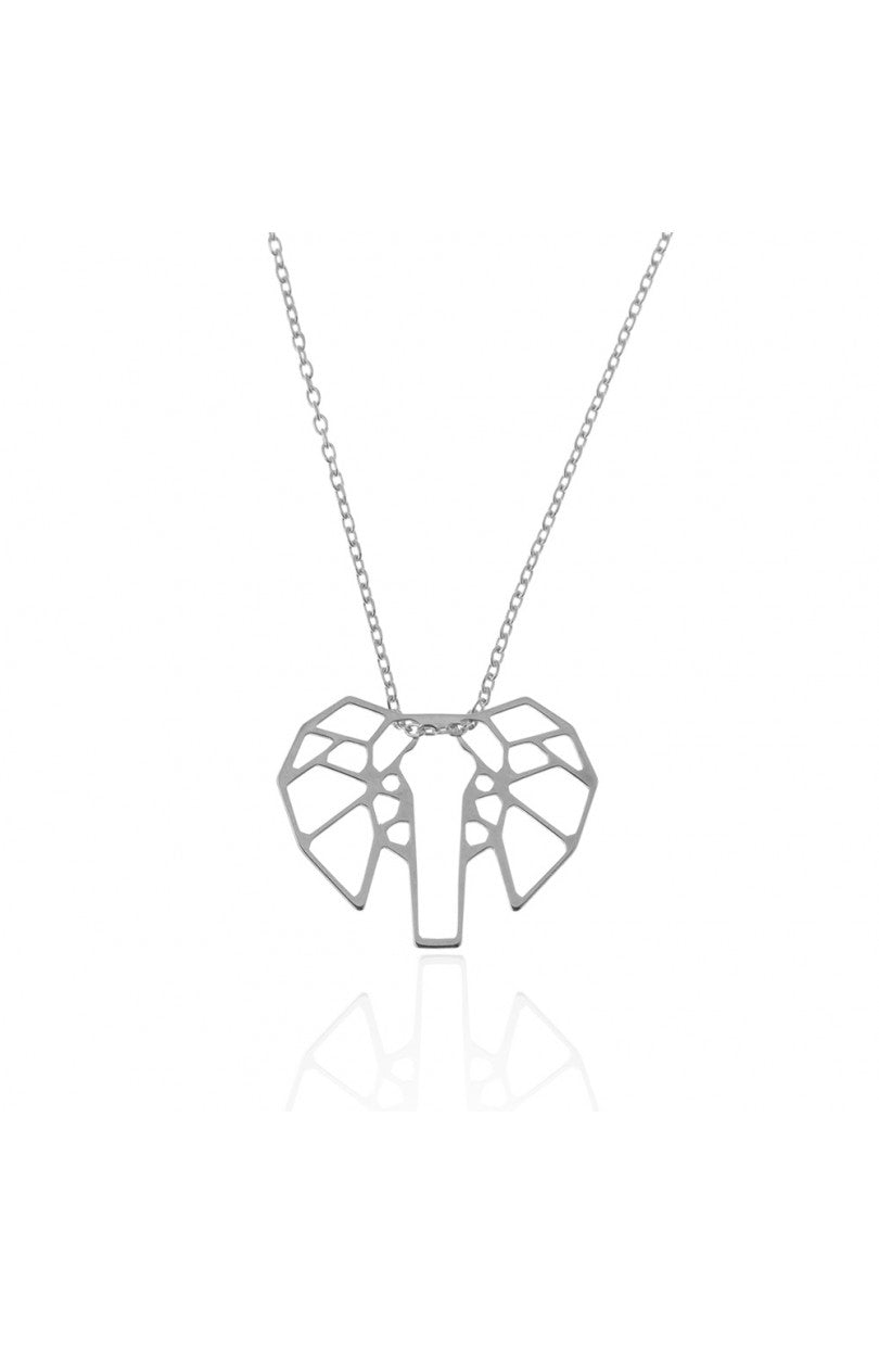 Collier PRECIOVS Essentials avec pendentif origami éléphant argent - PRECIOVS