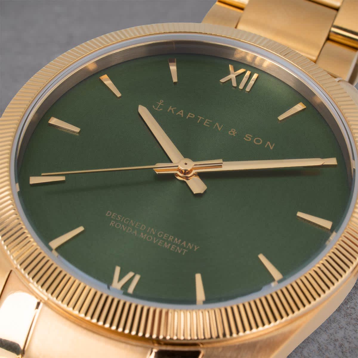 Montre Kapten & Son Crush Gold Green Steel - PRECIOVS