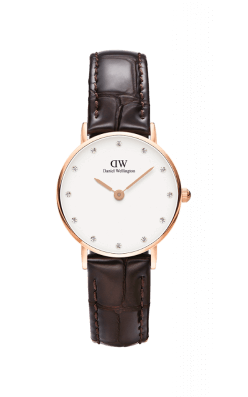 Montre Daniel Wellington Classy York 26mm Rose Gold/Brun - PRECIOVS