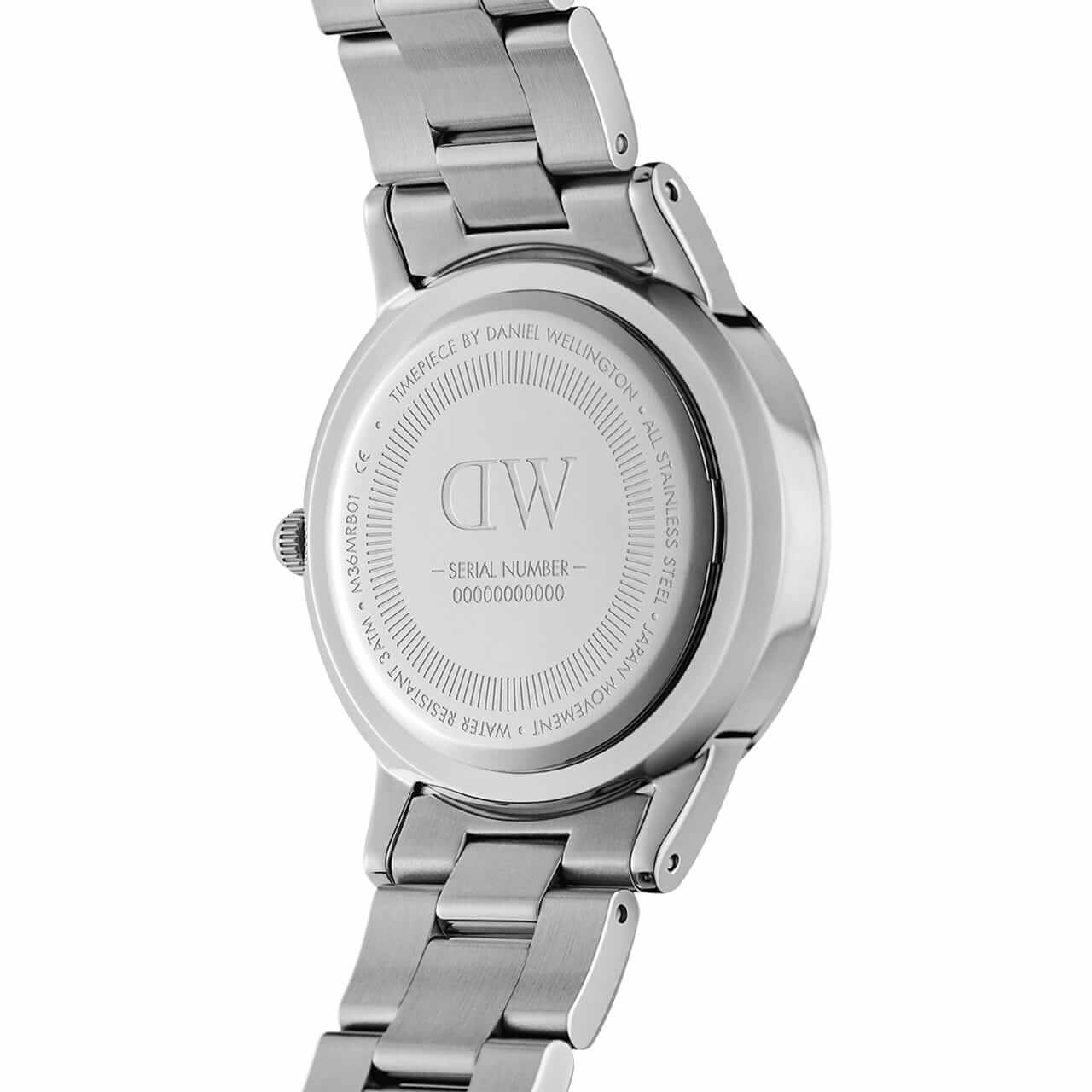 Montre Daniel Wellington Iconic Link Black Argent 36mm - PRECIOVS