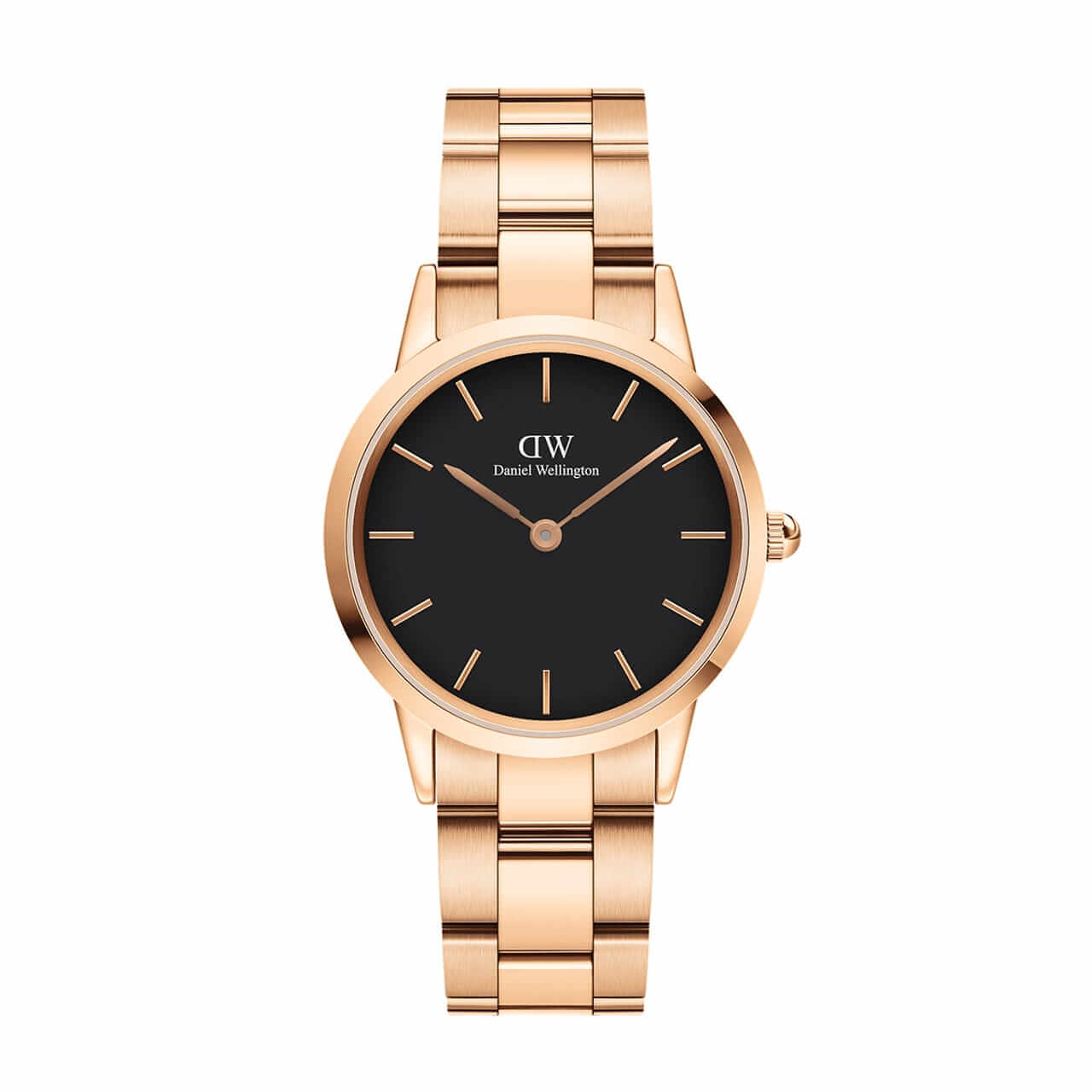 Montre Daniel Wellington Iconic Link Black Rose Gold 32mm - PRECIOVS