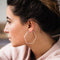 Boucles d'oreilles CLUSE Essentielle Rose Gold Large Hexagonal Hoop CLJ50003 - PRECIOVS