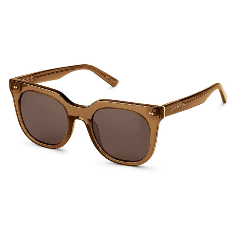 Lunettes de Soleil Kapten & Son Florence Transparent Caramel Brown - PRECIOVS