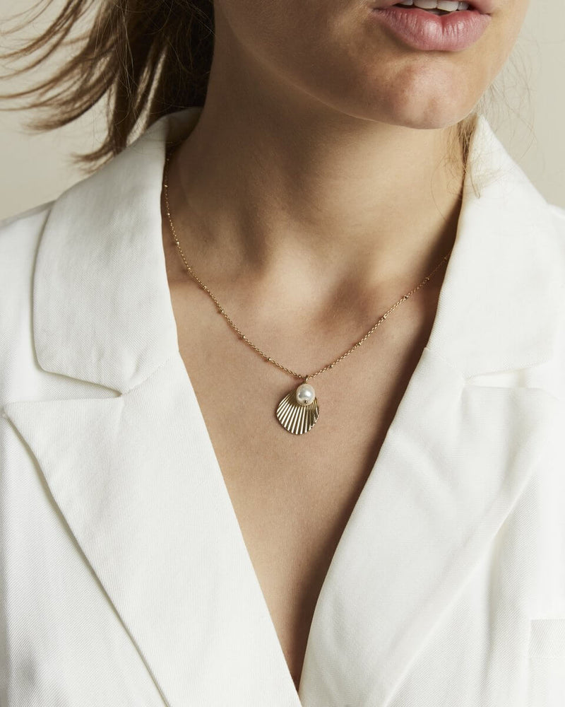 Collier Rosefield The Amber Coquillage et Perle - PRECIOVS