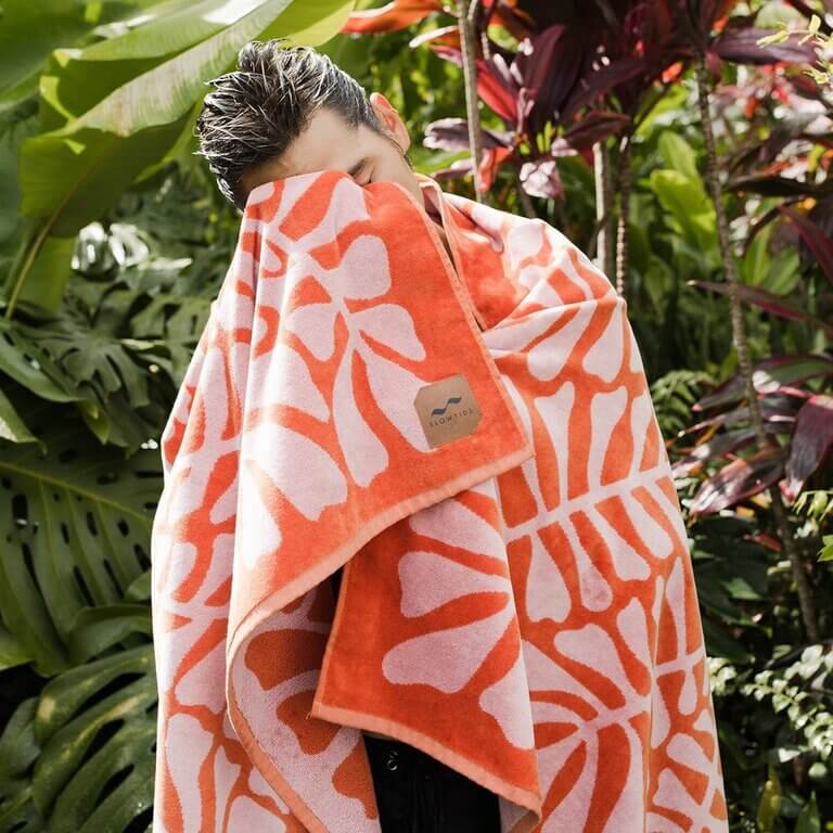 Serviette de plage Slowtide Hapa en coton durable - PRECIOVS