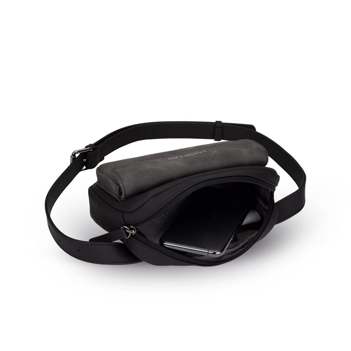 Sac banane Kapten & Son Harra All Black - PRECIOVS