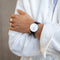 Montre Kapten & Son Chrono Silver Black Leather - PRECIOVS