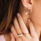 Boucles d'oreilles CLUSE Essentielle Rose Gold Hexagonal Hoop CLJ50004 - PRECIOVS