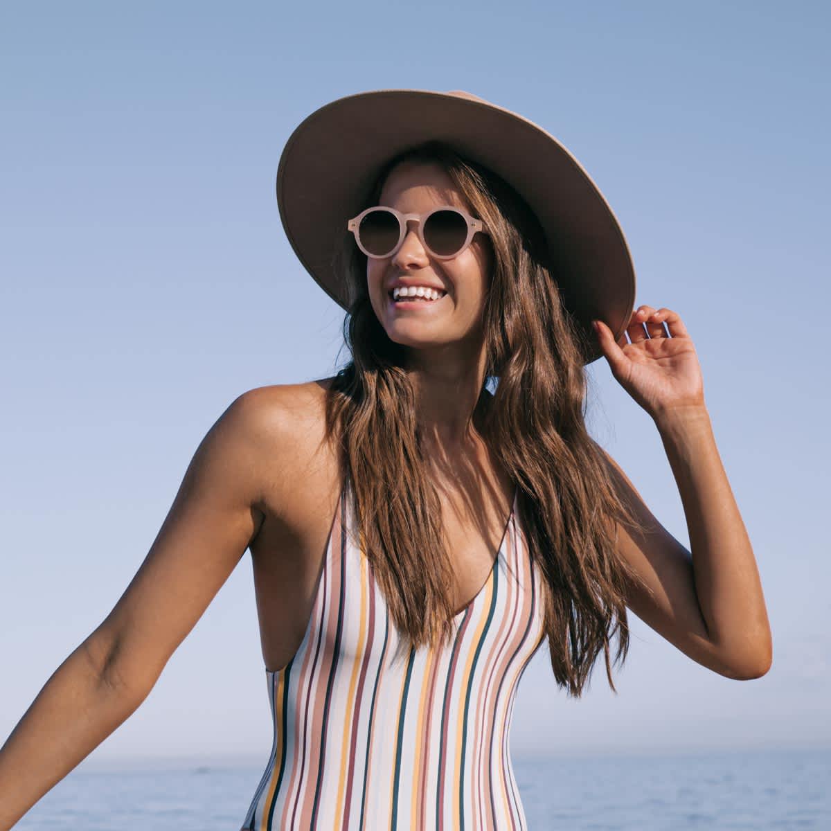 Lunettes de Soleil Kapten & Son Tokyo Rose Brown Gradient - PRECIOVS