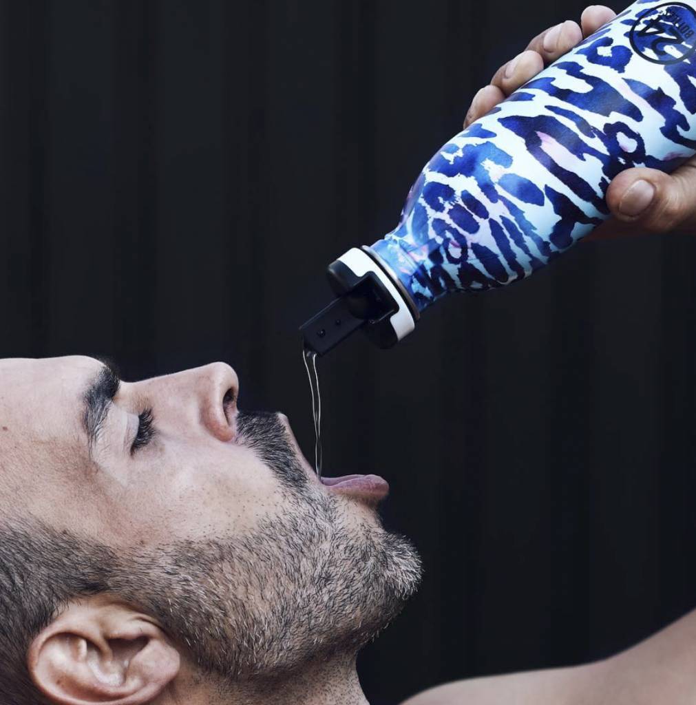 Bouchon sport pour bouteille 24Bottles Blanc & Orange - PRECIOVS