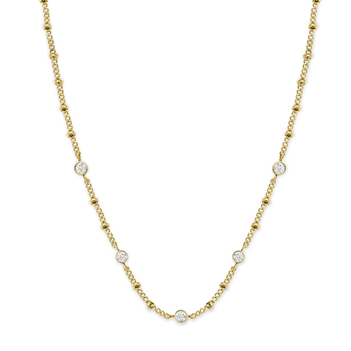 Collier Rosefield The Raye Chocker avec cristaux Swarovski Gold J266 - PRECIOVS