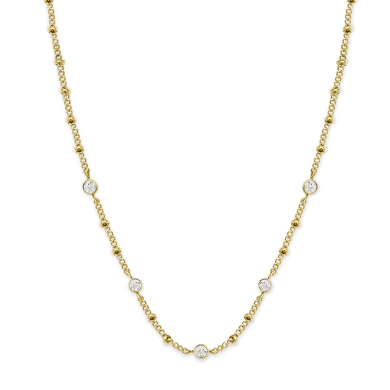 Collier Rosefield The Raye Chocker avec cristaux Swarovski Gold J266 - PRECIOVS