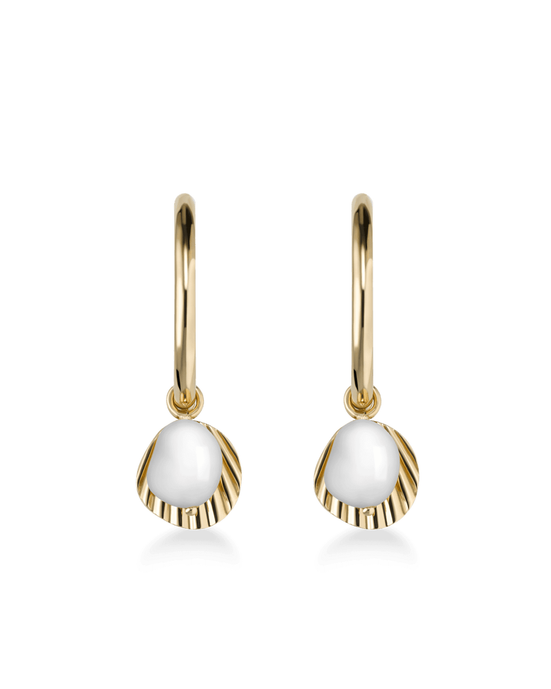 Boucles d'oreilles Rosefield The Amber Pendentifs Perles et Coquillages - PRECIOVS