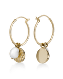 Boucles d'oreilles Rosefield The Amber Pendentifs Perles et Coquillages - PRECIOVS