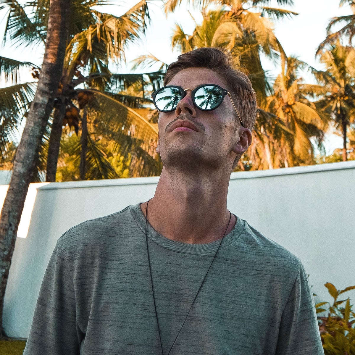 Lunettes de Soleil Kapten & Son Maui Matt Tortoise Blue Mirrored - PRECIOVS