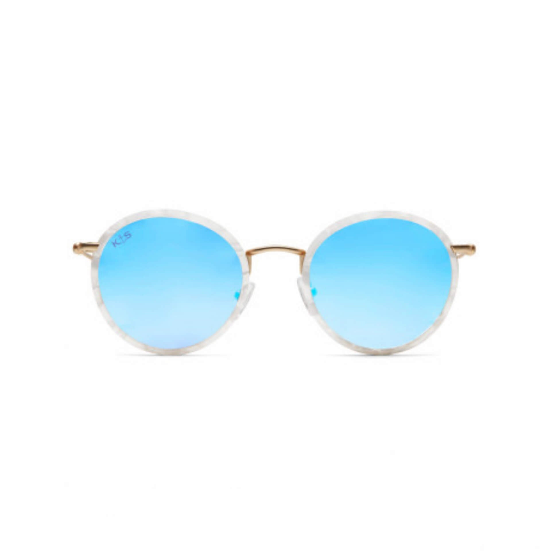 Lunettes de Soleil Kapten & Son Amsterdam Pearl Blue Mirrored - PRECIOVS
