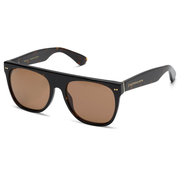 Lunettes de soleil Kapten & Son Moscow Tortoise Dark Brown - PRECIOVS