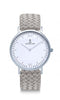 Montre Kapten & Son Silver Grey Woven Leather - PRECIOVS