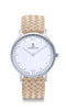 Montre Kapten & Son Silver Sand Woven Leather - PRECIOVS