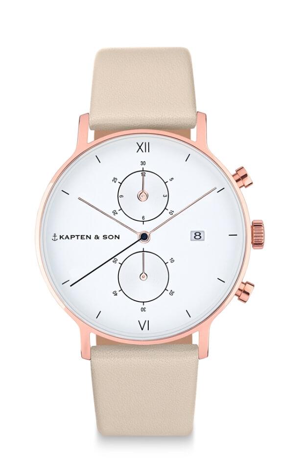 Montre Kapten & Son Chrono Sandstone Leather - PRECIOVS