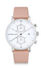 Montre Kapten & Son Chrono Silver Cherry Blossom Leather - PRECIOVS