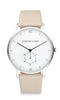 Montre Kapten & Son Heritage Silver Sandstone Leather - PRECIOVS