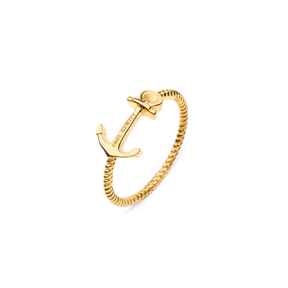 Bague Paul Hewitt Anchor Rope IP Or - PRECIOVS