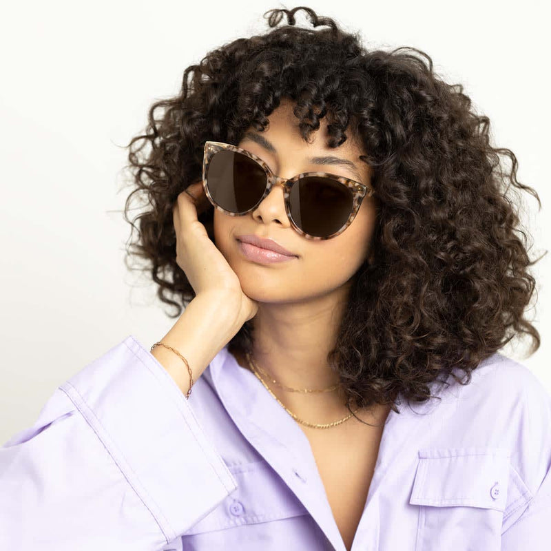 Lunettes de Soleil Kapten & Son Manhattan Toffee Tortoise Brown - PRECIOVS