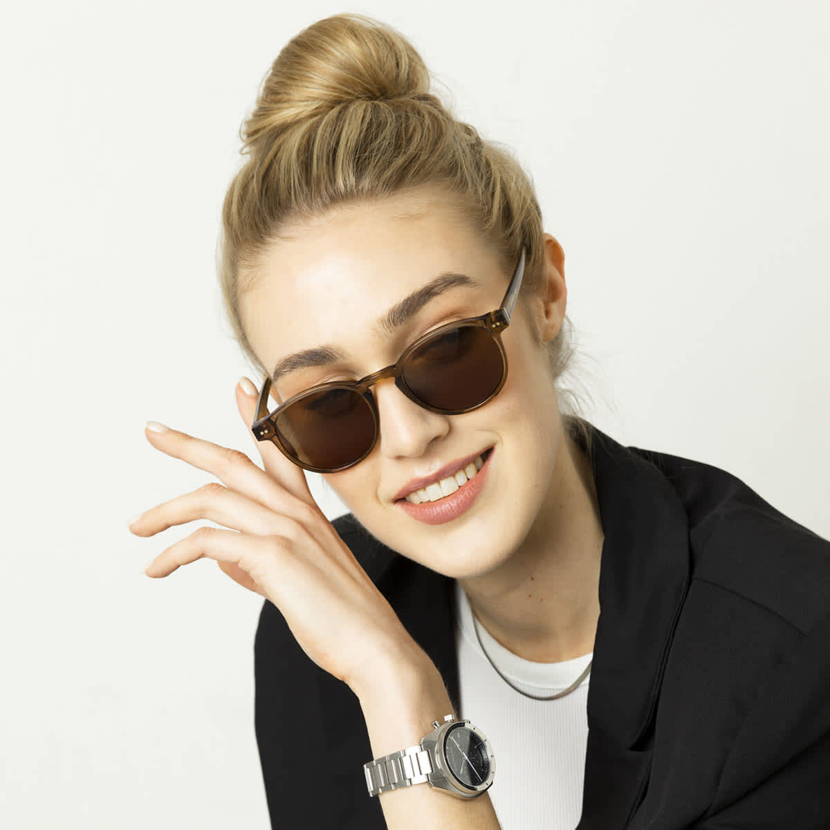 Lunettes de Soleil Kapten & Son Marais Transparent Caramel Brown - PRECIOVS