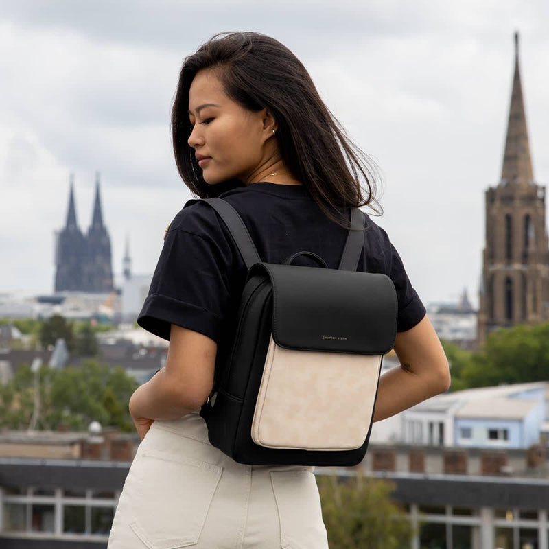 Sac à dos Kapten & Son Tromso Small Cream Black - PRECIOVS