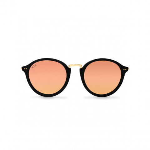 Lunettes de soleil Kapten & Son Maui Matt Black Peach Mirrored - PRECIOVS