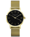 Montre Rosefield The MERCER Black Mesh Gold MBG-M46 - PRECIOVS