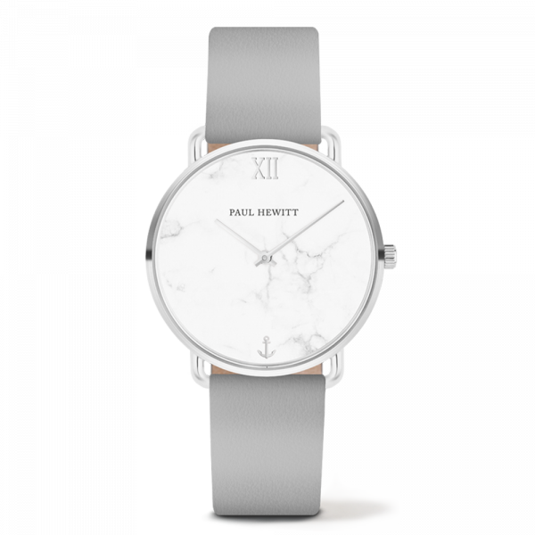 Montre Paul Hewitt Miss Ocean Line Marble Acier Inoxydable Cuir Graphite - PRECIOVS