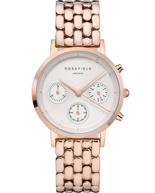 Montre Rosefield GABBY Chrono blanc rose gold NWG-N91 - PRECIOVS