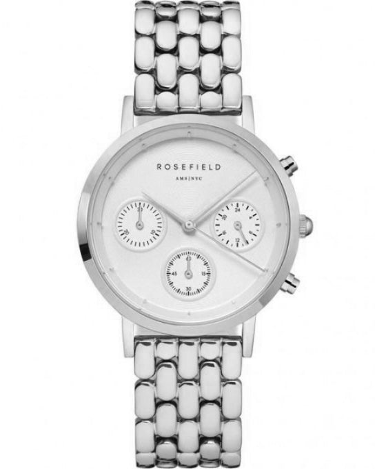 Montre Rosefield GABBY Chrono blanc argent NWG-N92 - PRECIOVS