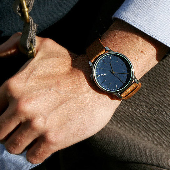 Montre Komono WINSTON BLUE COGNAC KOM-W2000 - PRECIOVS