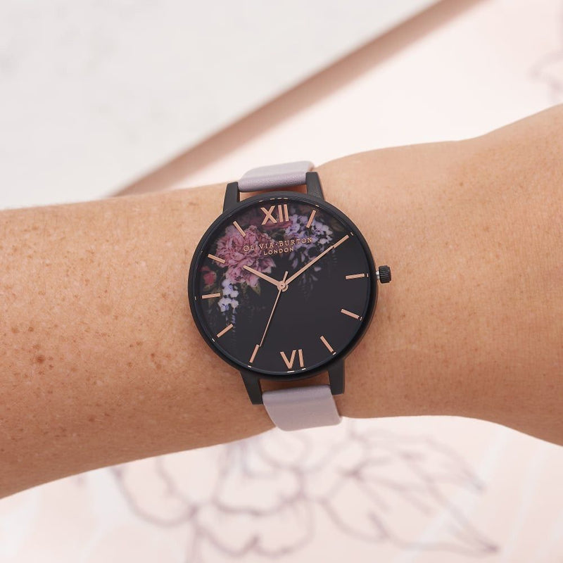 Montre Olivia Burton After Dark Grey Lilac & Black OB16AD15 - PRECIOVS