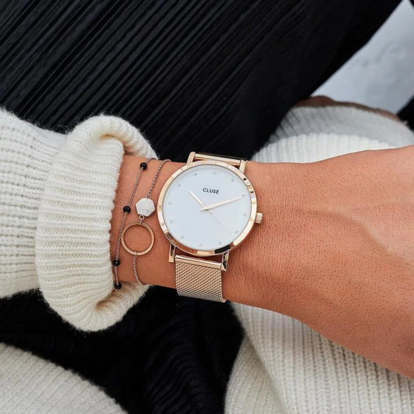 Montre CLUSE Pavane Rose Gold Stones CL18303 - PRECIOVS