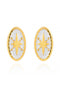 Boucles d'oreilles PRECIOVS Essentials étoile émaillée doré jaune ovales - PRECIOVS