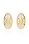 Boucles d'oreilles PRECIOVS Essentials étoile émaillée doré jaune ovales - PRECIOVS
