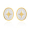 Boucles d'oreilles PRECIOVS Essentials étoile émaillée doré jaune rondes - PRECIOVS