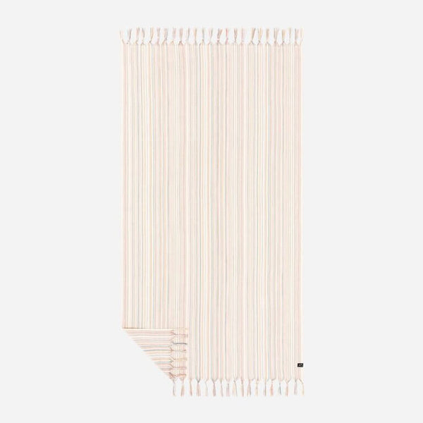 Serviette de plage "turque" Slowtide Pennylane en coton bio - PRECIOVS