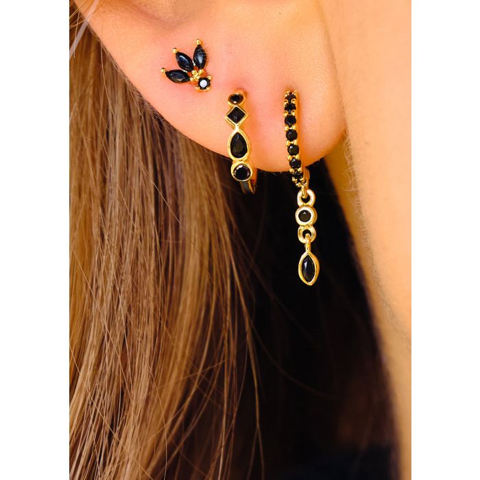 Boucles d'oreilles MYA BAY Black Kobe BO-219.G - PRECIOVS
