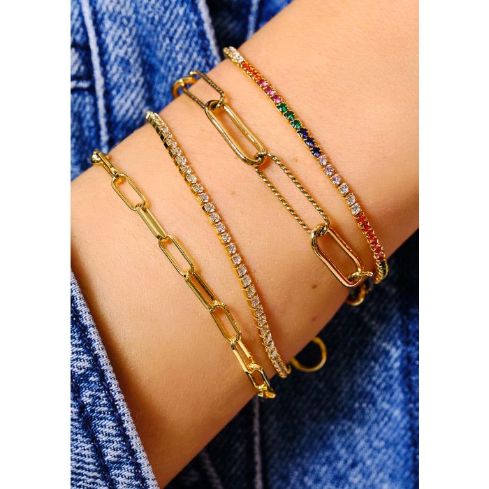 Bracelet MYA BAY Party Rainbow Tennis  BR-296.G - PRECIOVS