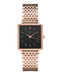 Montre Rosefield THE BOXY Black Rose Gold Q019 - PRECIOVS