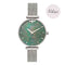 Montre Olivia Burton Queen Bee Black Mother of Pearl Rose Silver Mesh OB16AM151 - PRECIOVS