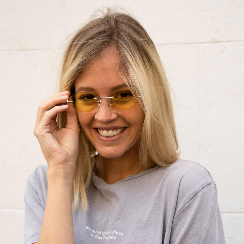 Lunettes de Soleil Kapten & Son Rome Silver Lemon - PRECIOVS